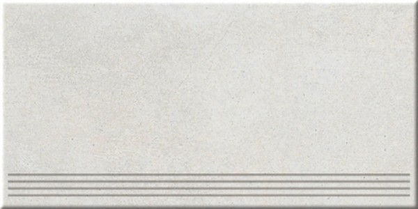 Steuler Beton Hellgrau Stufe 37,5x75 R10/B Art.-Nr.: 75282 - Betonoptik Fliese in Weiß