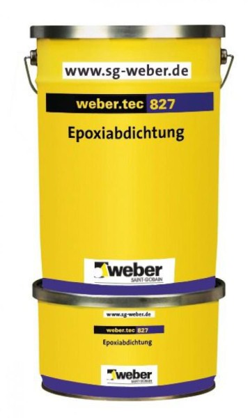 Weber Saint-Gobain weber.tec 827 betongrau Abdichtung EP 8 kg - Fliese in Grau/Schlamm