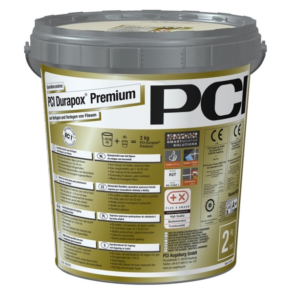 PCI Durapox Premium Nr. 47 anthrazit Epoxidharzmörtel 2 kg Art.-Nr. 3754/6 - Fliese in Schwarz/Anthrazit