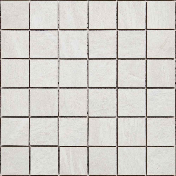 Bärwolf Square Quarzite White Mosaikfliese 4,8x4,8 (30x30) Art.-Nr. KEG-14011
