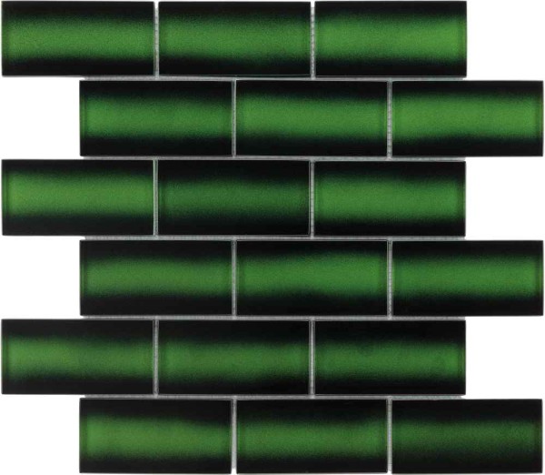 Bärwolf Bamboo Botanical Green Mosaikfliese 5x10(30x30) Art.-Nr. GL-20070