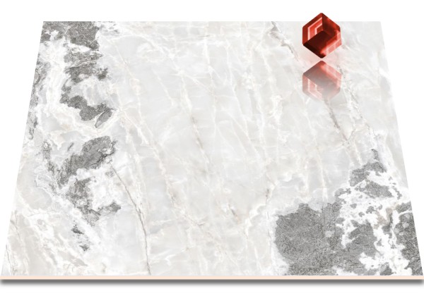 Casa dolce casa Onyx & More White Blend Glossy Fliese 60x60 Art.-Nr. 765483 - Marmoroptik Fliese in Weiß