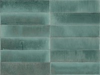 Marazzi Lume Turquoise Wandfliese 6x24 Art.-Nr. MA9N - Retro Fliese in Grün