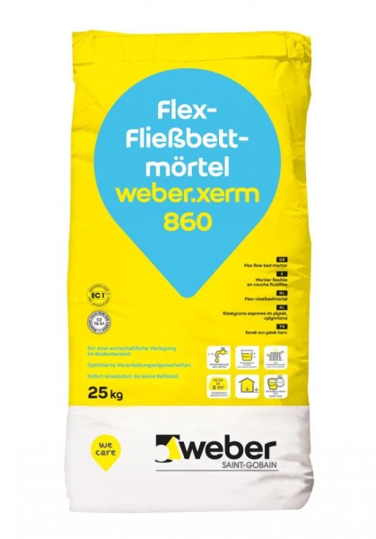 Weber Saint-Gobain weber.xerm 860 grau normal abbindende Kleber 25 kg - Fliese in Grau/Schlamm
