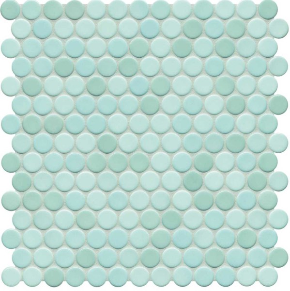 Agrob Buchtal Loop Aquablau Hell Glänze Mosaikfliese Ø2x0,65 Art.-Nr. 40027H-73