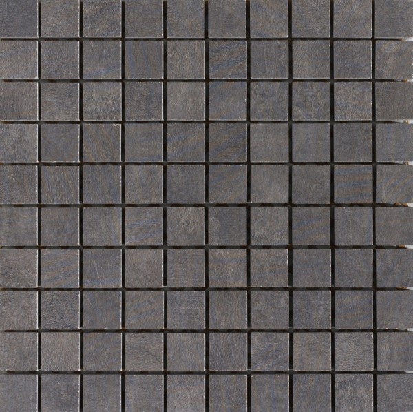 Unicom Starker Icon Quadrat Jet Black Mosaikfliese 30x30 Art.-Nr. 7720(5276) - Modern Fliese in Grau/Schlamm