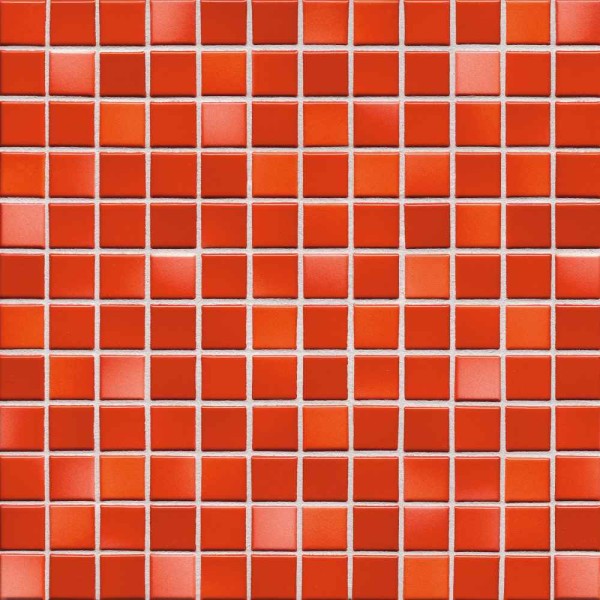 Agrob Buchtal Fresh Coralred-Mix Glänzend Mosaikfliese 2,5x2,5 Art.-Nr. 41212H-73 30X30