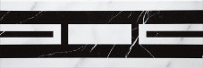 Villeroy & Boch New Tradition Bianco Nero Glossy Bordüre 30x10 Art.-Nr.: 1771 ML04 - Marmoroptik Fliese in Farbmix