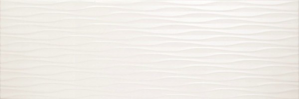 Agrob Buchtal Compose Wave Naturweiss Wandfliese 25x75 Art.-Nr.: 372158H - Fliese in Weiß