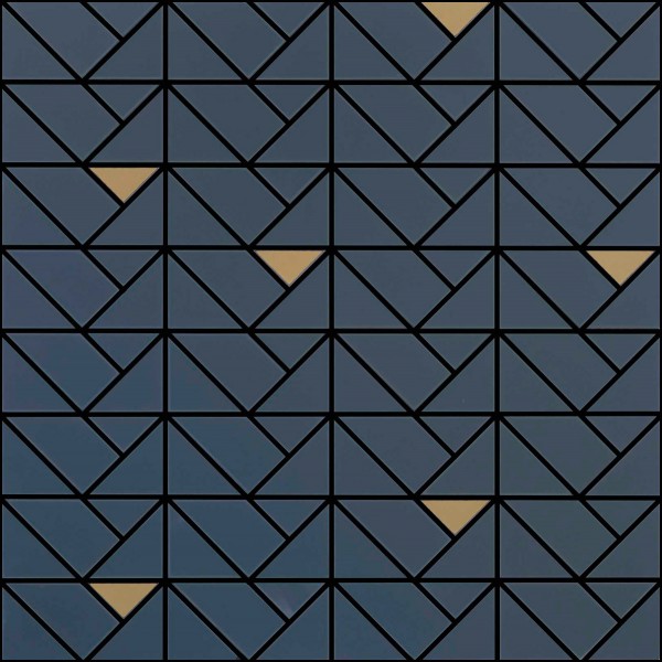 Marazzi Eclettica Bronze Blue Mosaikfliese 40X40/0,6 Art.-Nr.: M3JH - Modern Fliese in Blau
