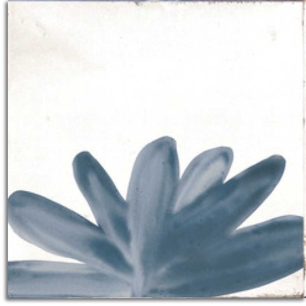 Musterfliesenstück für Marazzi Rice Blossom Bianco Lux Dekorfliese 15x15 Art.-Nr. M9JA