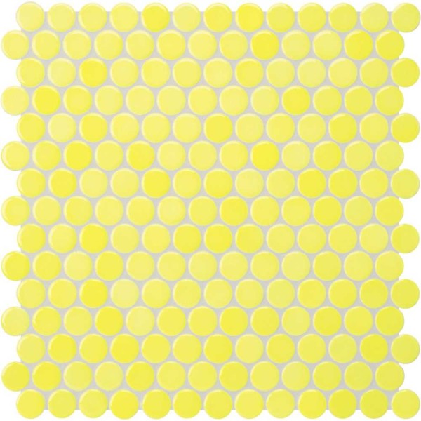 Agrob Buchtal Loop Zitronengelb Glänzen Mosaikfliese Ø2x0,65 Art.-Nr. 40033H-73