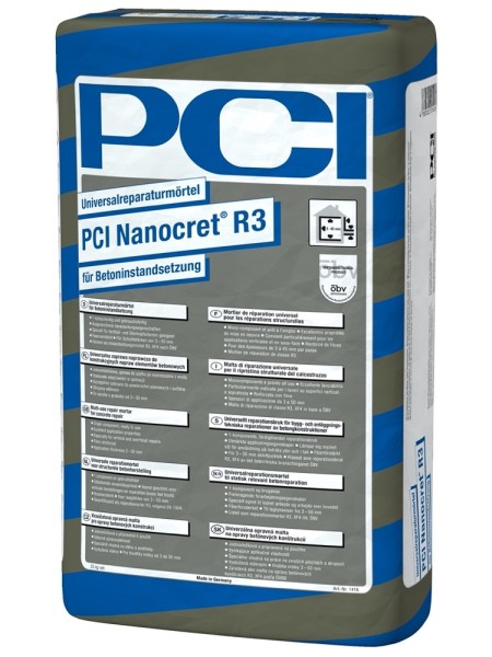 PCI Nanocret R3 grau Universalreparaturmörtel 25 kg Art.-Nr. 1416/5 - Fliese in Grau/Schlamm