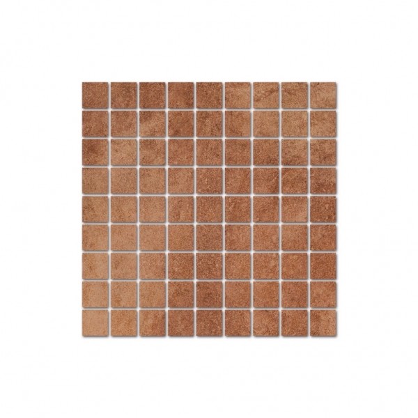 Interbau Wohnkeramik Lithos Perm Braun Mosaikfliese 31,3x31,3 R10/B Art.-Nr. 753131332