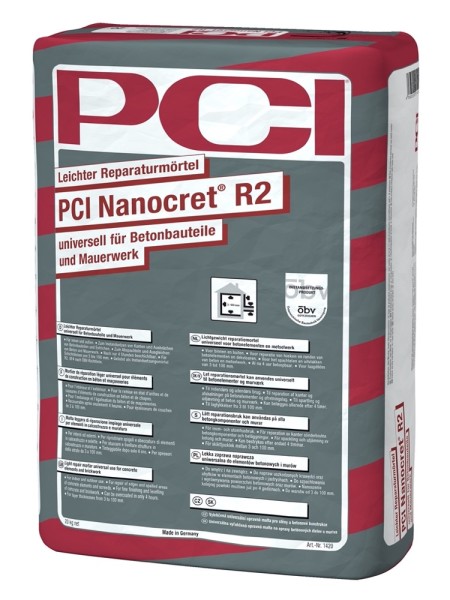 PCI Nanocret R2 grau Leichter Reparaturmörtel 20 kg Art.-Nr. 1420/2 - Fliese in Grau/Schlamm