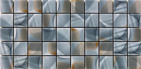Steuler Twister Pfeffer Mosaikfliese 20x40 Art.-Nr. 59068 - 3D Optik Fliese in Farbmix