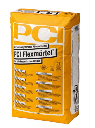PCI Flexmörtel grau Verformungsfähiger Fliesenkleber 25 kg Art.-Nr. 1082/2 - Fliese in Grau/Schlamm