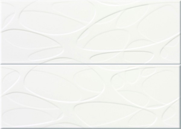 Steuler Organic Sense Weiss Relief Wandfliese 25x70 Art.-Nr.: 27151 - Modern Fliese in Weiß