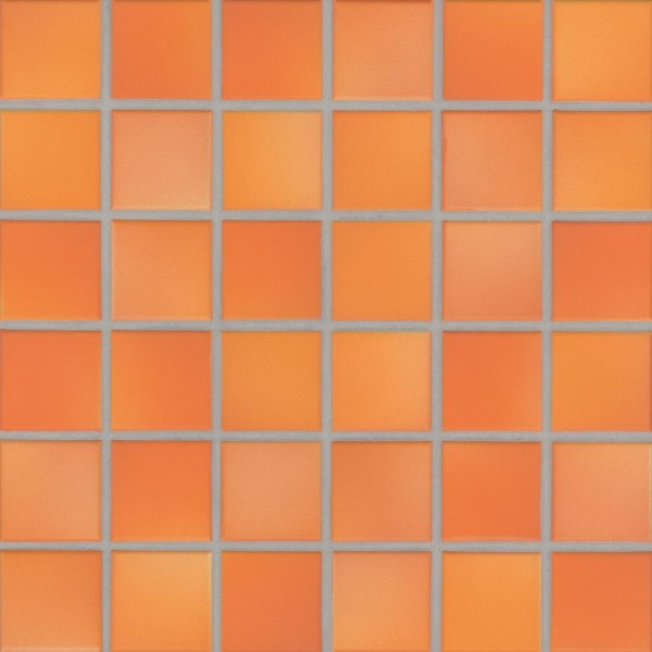 Agrob Buchtal Fresh Non-Slip Sunset Orange-Mix Mosaikfliese 5x5(30x30) R11/C Art.-Nr. 41431H - Steinoptik Fliese in Orange