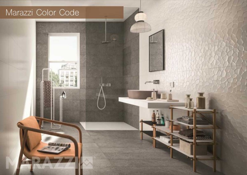 Marazzi Color Code Deco Bianco 3d Wandfliese 30x60 - Inspiration und Ambiente 