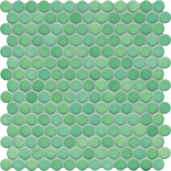 Agrob Buchtal Loop Seegrün Glänzend Mosaikfliese Ø2x0,65 Art.-Nr. 40031H-73