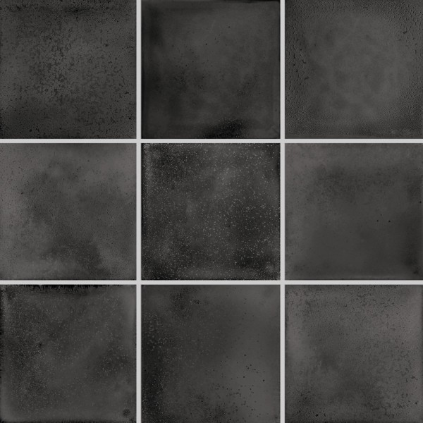 Agrob Buchtal Karl Black Struktur Mosaikfliese 10x10/0,65 R10/B Art.-Nr. 47279H