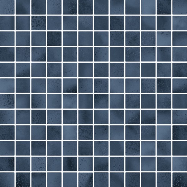 Musterfliesenstück für Agrob Buchtal Karl Indigo Struktur Mosaikfliese 2,5x2,5/0,65 R10/B Art.-Nr. 47078H