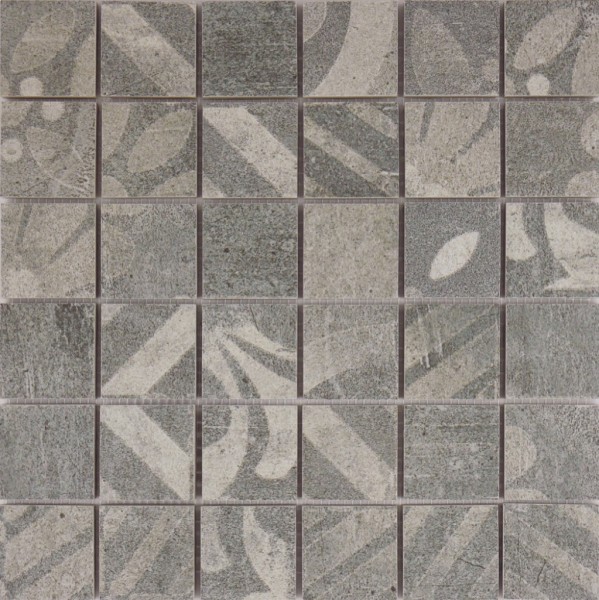 FKEU Kollektion Porteleno Deco Anthrazit Mosaikfliese 5x5(30x30) R10/B Art.-Nr. FKEU0991287