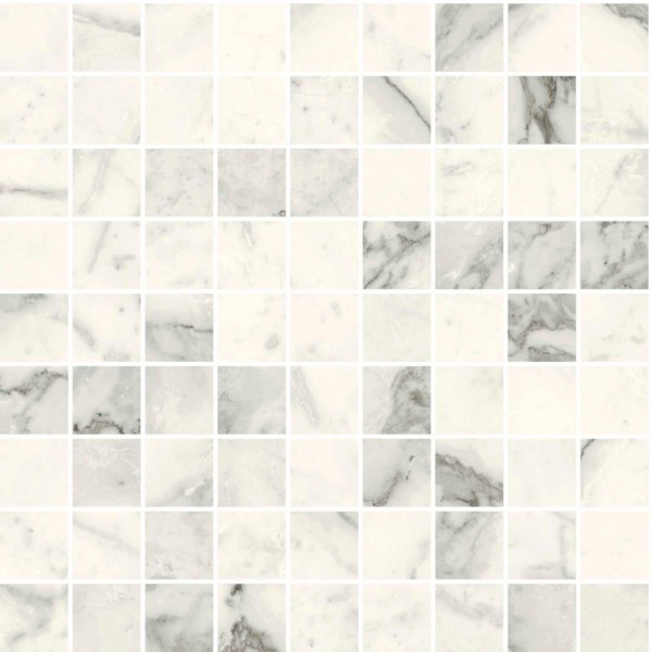 Marazzi Allmarble Calacatta Extra Mosaikfliese 30x30 R9 Art.-Nr. M44Y - Marmoroptik Fliese in Weiß