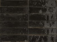 Marazzi Lume Black Wandfliese 6X24/1 Art.-Nr. M6RP - Retro Fliese in Schwarz/Anthrazit
