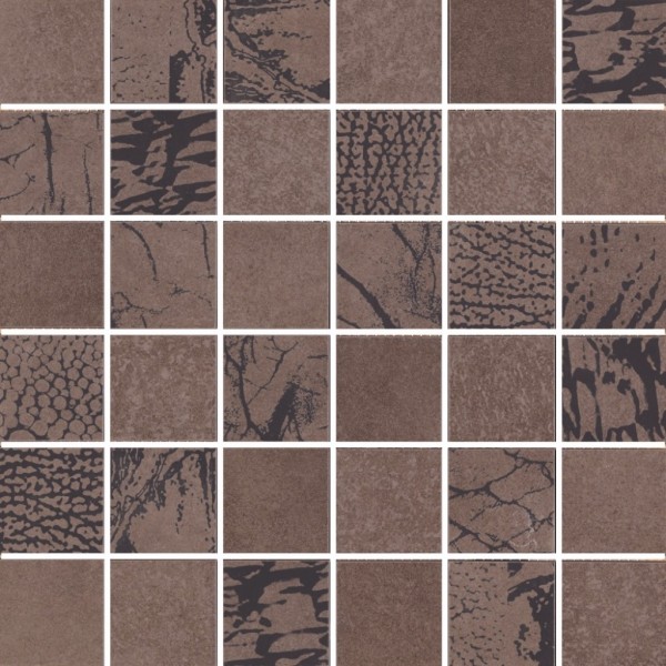 Steuler Thinsation Zoom Taupe Mosaikfliese 5x5(30x30) R10 Art.-Nr. 12064 - Modern Fliese in Grau/Schlamm