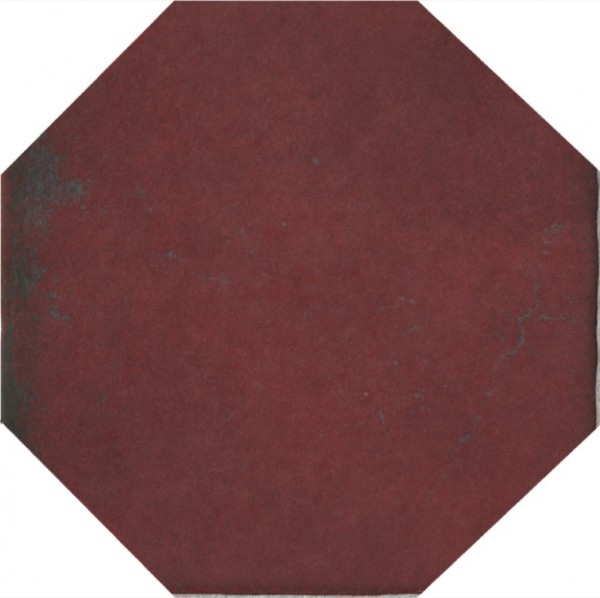 CIR Viaemilia Bordeaux Achteck 24x24 R9 Art.-Nr.: 1041160 - Retro Fliese in Rot