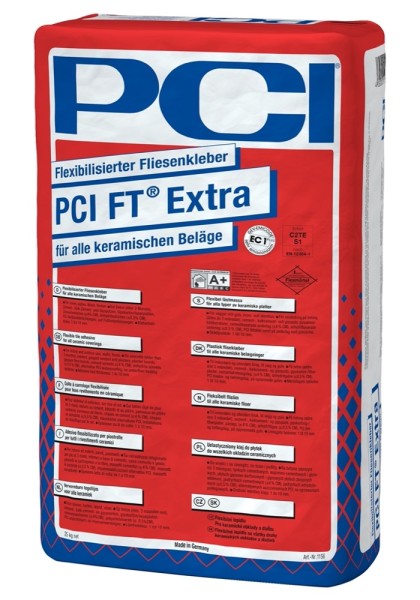 PCI FT Extra grau Flexibilisierter Fliesenkleber 25 kg Art.-Nr. 1156/0 - Fliese in Grau/Schlamm