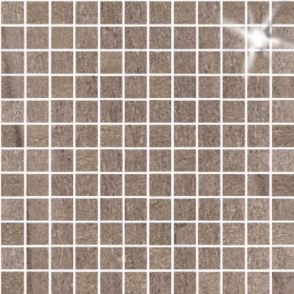 Serenissima Fusion Tobacco Mosaikfliese 2,2x2,2 Art.-Nr. 1045476 - Fliese in Grau/Schlamm