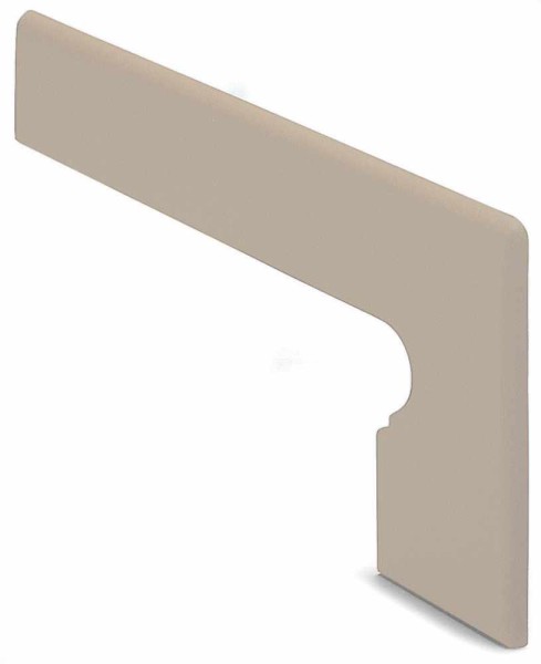 Agrob Buchtal Goldline Goldgrau Florentiner Stufenplatte - Sockel rechts Formteil 44x19,4 Art.-Nr. 855-9338