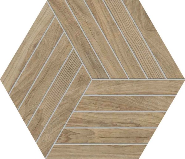 Agrob Buchtal Oak Eiche Natur Hexagon 30x35/0,8 Art.-Nr. 8471-B698HK