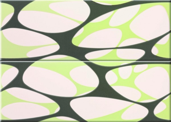 Steuler Organic Sense Organic Green Wandfliese 25x70 Art.-Nr.: 27165 - Modern Fliese in Grün