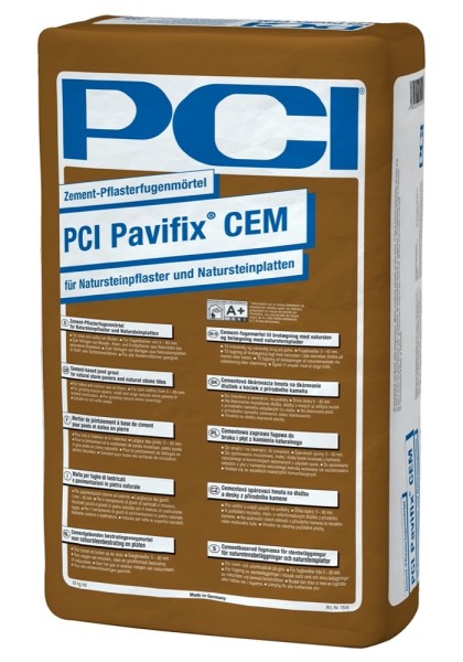 PCI Pavifix CEM grau Zement-Pflasterfugenmörtel 25 kg Art.-Nr. 1505/6 - Fliese in Grau/Schlamm
