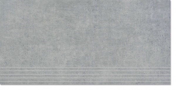 Agrob Buchtal Inside-Out Zementgrau Stufe 30x60/1,05 R9 Art.-Nr.: 433639 - Fliese in Grau/Schlamm