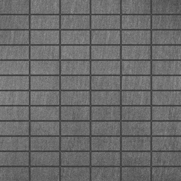 FKEU Kollektion Steinquarz Anthrazit Mosaikfliese 2,3x4,7 (30x30) R11 Art.-Nr. FKEU001323