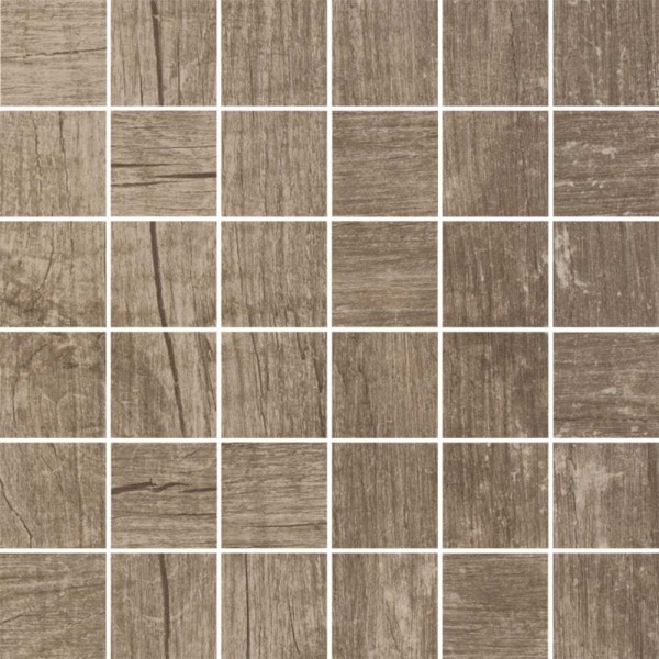 FKEU Kollektion Wood Look Braun Mosaikfliese 4,8x4,8 Art.-Nr. FKEU0991314