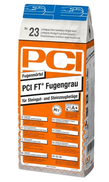 PCI FT Fugengrau Nr. 16 silbergrau Fugenmörtel 5 kg Art.-Nr. 2323/5 - Fliese in Gold/Silber/Bronze