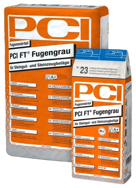 PCI FT Fugengrau Nr. 21 hellgrau Fugenmörtel 5 kg Art.-Nr. 2334/1 - Fliese in Grau/Schlamm