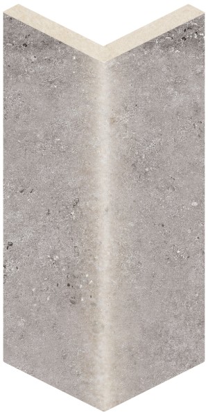 Ströher Gravel Blend Grey Ecke 5,2x16 Art-Nr.: 962 9010 - Natursteinoptik Fliese in Grau/Schlamm