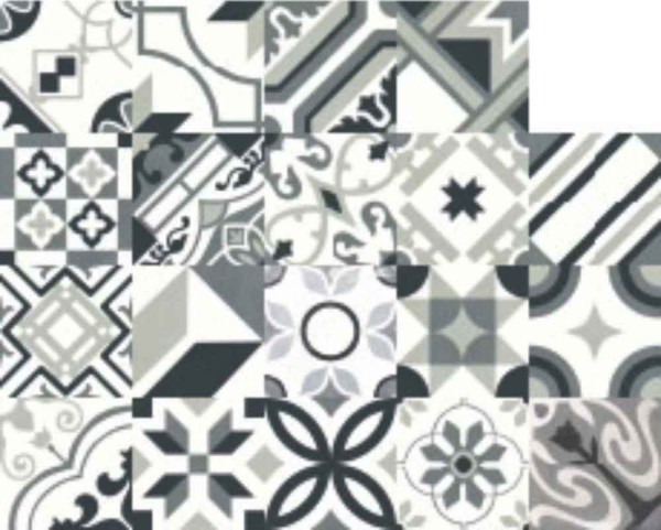 Rondine Swing Dec Night & Day Carpet Dekorfliese 20,3x20,3 R9 Art.-Nr. J87809