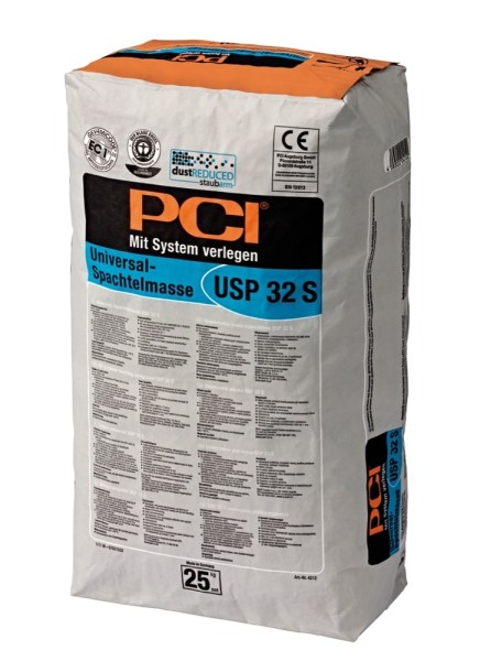 PCI USP 32 S grau Universal-Spachtelmasse 25 kg Art.-Nr. 4212/0 - Fliese in Grau/Schlamm