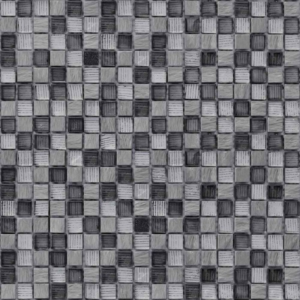 Bärwolf Finline Grey Mix Mosaikfliese 1,5x1,5 Art.-Nr. GL-12007