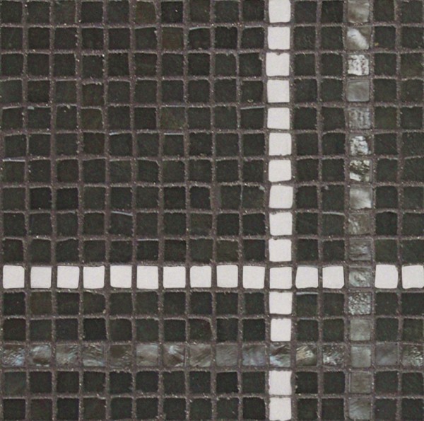 Casa dolce casa Vetro Stripes 01b Mosaikfliese 30x30 Art.-Nr. 726165 - Fliese in Schwarz/Anthrazit