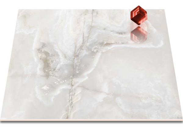 Casa dolce casa Onyx & More White Onyx Glossy Fliese 80x80 Art.-Nr. 766013 - Marmoroptik Fliese in Weiß
