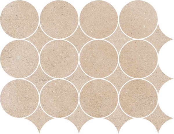 Marazzi Slow Calce Mosaico Circolare Rt Mosaikfliese 32.1x41.6 R9 Art.-Nr. MP2Y